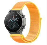 Strap-it Huawei Watch GT 2 Pro nylon band (lichtgeel)