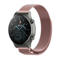 Strap-it Huawei Watch GT 2 Pro Milanese band (roze)