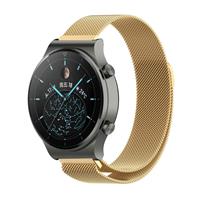 Strap-it Huawei Watch GT 2 Pro Milanese band (goud)