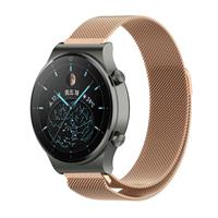 Strap-it Huawei Watch GT 2 Pro Milanese band (rosé goud)