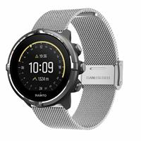 Strap-it Suunto 9 (Baro) Milanese band (zilver)