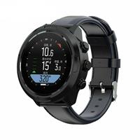 Strap-it Suunto 9 (Baro) leren bandje (donkerblauw)