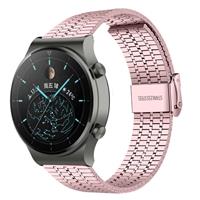 Strap-it Huawei Watch GT 2 Pro roestvrij stalen band (rosé pink)