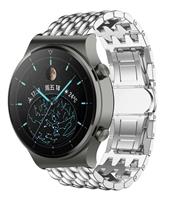 Strap-it Huawei Watch GT 2 Pro stalen draak band (zilver)