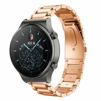 Strap-it Huawei Watch GT 2 Pro stalen band (rosé goud)