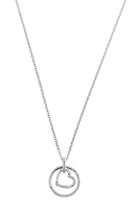 s.Oliver Ketting met hanger voor dames, 925 Sterling zilver, zirkonia synth. | Hart