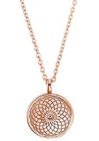 s.Oliver Ketting met hanger voor dames, 925 Sterling Zilver rosé verguld