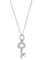 s.Oliver Ketting met hanger voor dames, 925 Sterling Zilver, (synth.) Zirconia | Sleutel