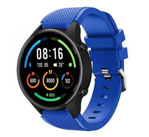 Strap-it Xiaomi Mi Watch siliconen bandje (blauw)