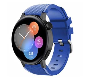 Strap-it© Strap-it Huawei Watch GT 3 42mm bandje siliconen (blauw)