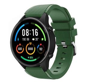 Strap-it Xiaomi Mi Watch siliconen bandje (legergroen)