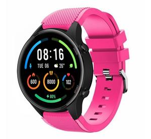 Strap-it Xiaomi Mi Watch siliconen bandje (knalroze)