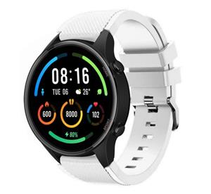 Strap-it Xiaomi Mi Watch siliconen bandje (wit)