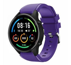 Strap-it Xiaomi Mi Watch siliconen bandje (paars)