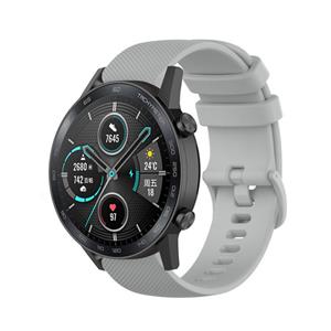 Strap-it Honor Magic Watch 2 luxe siliconen bandje (grijs)