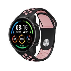 Strap-it Xiaomi Mi Watch sport band (zwart/roze)