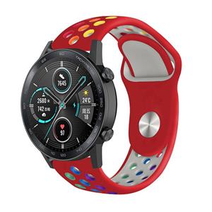 Strap-it Honor Magic Watch 2 sport band (kleurrijk rood)