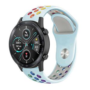 Strap-it Honor Magic Watch 2 sport band (kleurrijk lichtblauw)