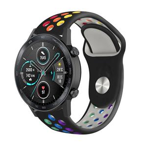 Strap-it Honor Magic Watch 2 sport band (kleurrijk zwart)