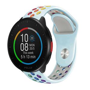 Strap-it Polar Pacer sport band (lichtblauw/kleurrijk)