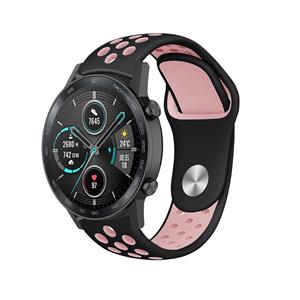 Strap-it Honor Magic Watch 2 sport band (zwart roze)