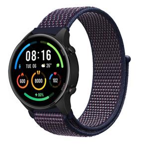 Strap-it Xiaomi Mi Watch nylon band (paars-blauw)