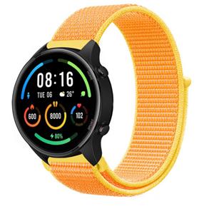 Strap-it Xiaomi Mi Watch nylon band (lichtgeel)