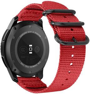 Strap-it Honor Magic Watch 2 nylon gesp band (rood)