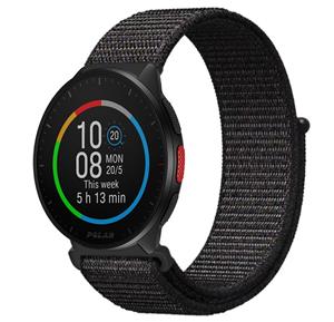 Strap-it Polar Pacer nylon bandje (zwart)