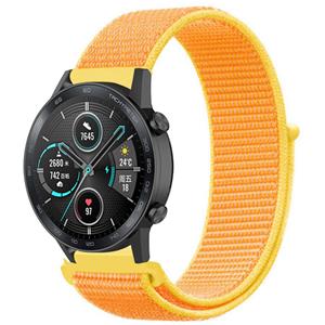 Strap-it Honor Magic Watch 2 nylon band (lichtgeel)