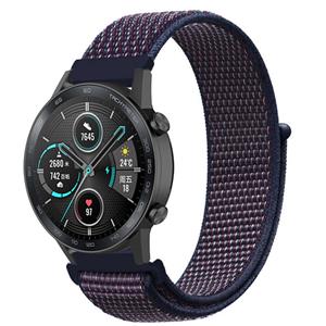 Strap-it Honor Magic Watch 2 nylon band (paars-blauw)