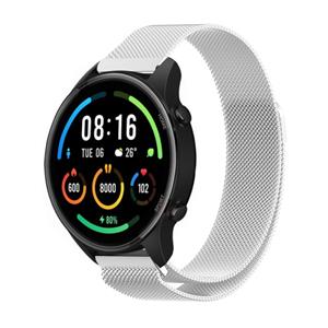 Strap-it Xiaomi Mi Watch Milanese band (zilver)