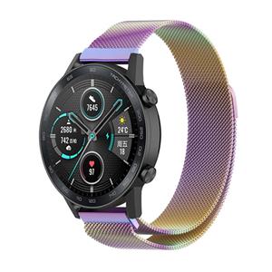 Strap-it Honor Magic Watch 2 Milanese band (regenboog)