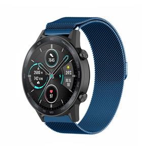 Strap-it Honor Magic Watch 2 Milanese band (blauw)