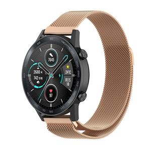 Strap-it Honor Magic Watch 2 Milanese band (rosé goud)