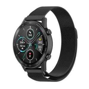 Strap-it Honor Magic Watch 2 Milanese band (zwart)