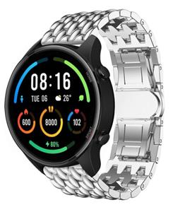 Strap-it Xiaomi Mi Watch stalen draak band (zilver)