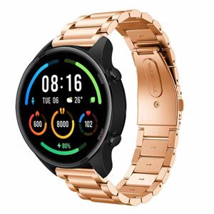 Strap-it Xiaomi Mi Watch stalen band (rosé goud)
