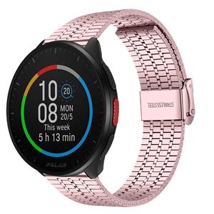 Strap-it Polar Pacer roestvrij stalen band (rosé pink)