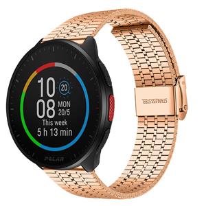 Strap-it Polar Pacer roestvrij stalen band (rosé goud)