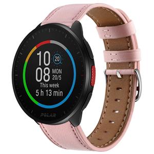 Strap-it Polar Pacer bandje leer (roze)