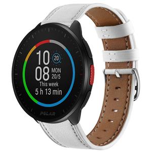 Strap-it Polar Pacer bandje leer (wit)
