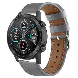 Strap-it Honor Magic Watch 2 bandje leer (grijs)