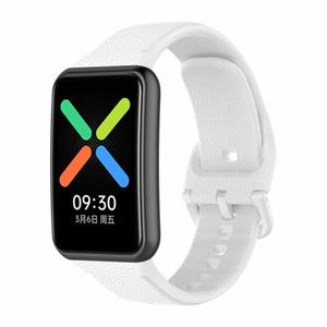 Strap-it Oppo Watch Free siliconen bandje (wit)