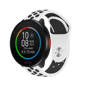 Strap-it Polar Pacer sport band 42mm (wit/zwart)