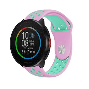 Strap-it Polar Pacer sport band (roze/aqua)