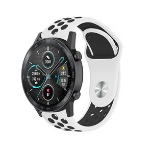 Strap-it Honor Magic Watch 2 sport band (wit/zwart)