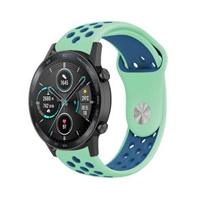 Strap-it Honor Magic Watch 2 sport band (aqua/blauw)