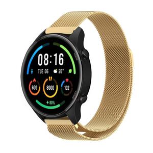 Strap-it Xiaomi Mi Watch Milanese band (goud)