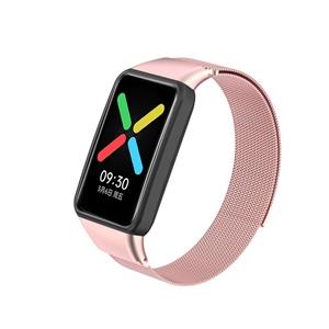 Strap-it Oppo Watch Free Milanese band (roze)